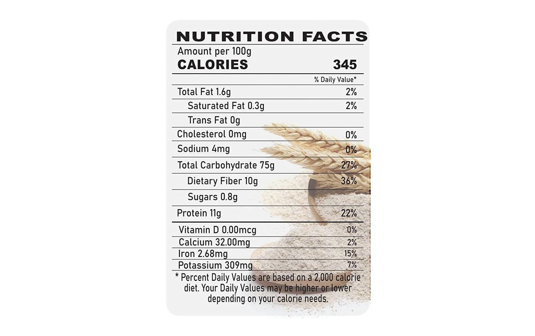 Orgabite Organic Barley Flour    Pack  500 grams